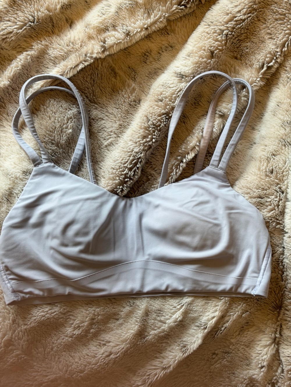 lululemon athletica Strappy Sports Bra in Light Gray